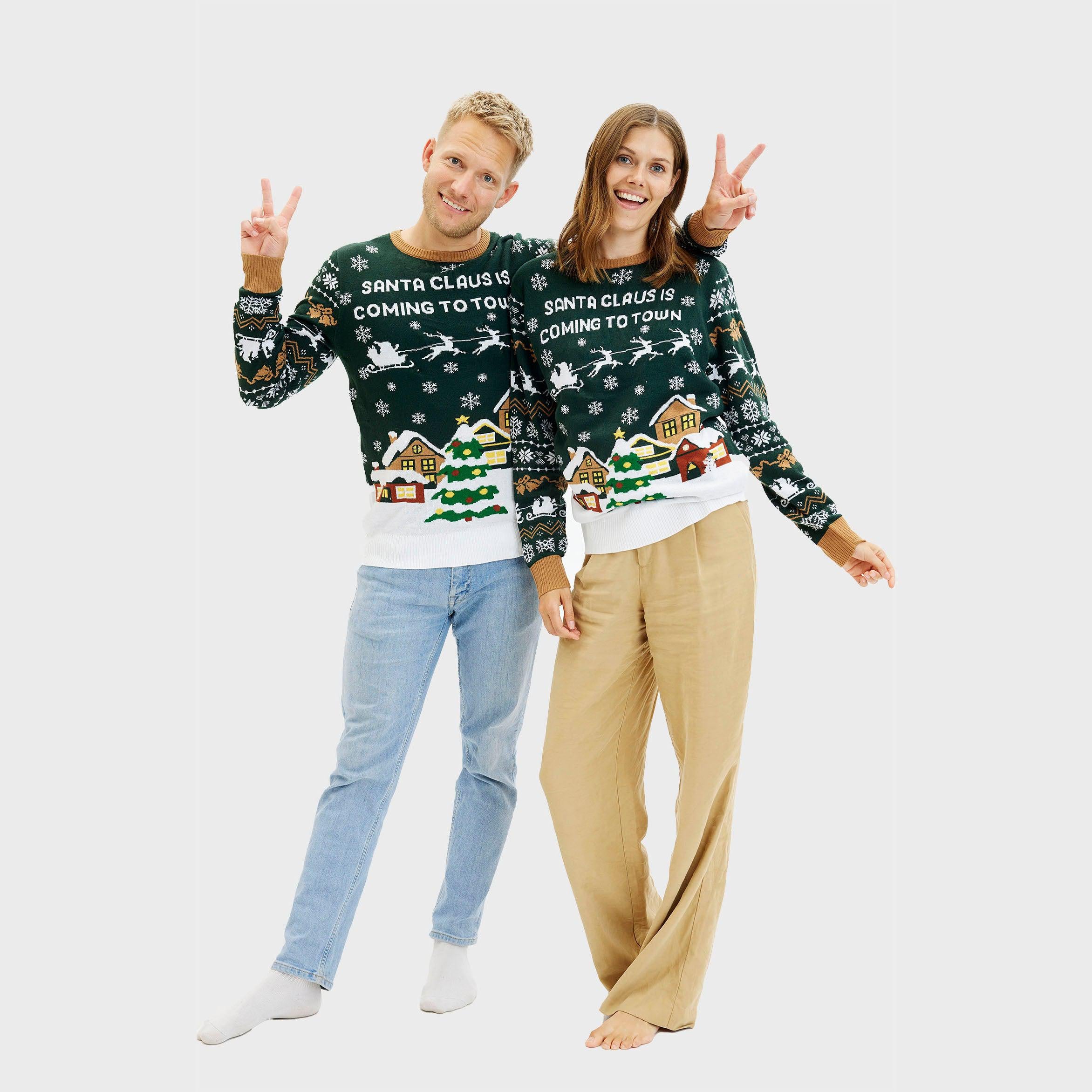 Santa Claus Is Coming To Town LED Groen - Dames